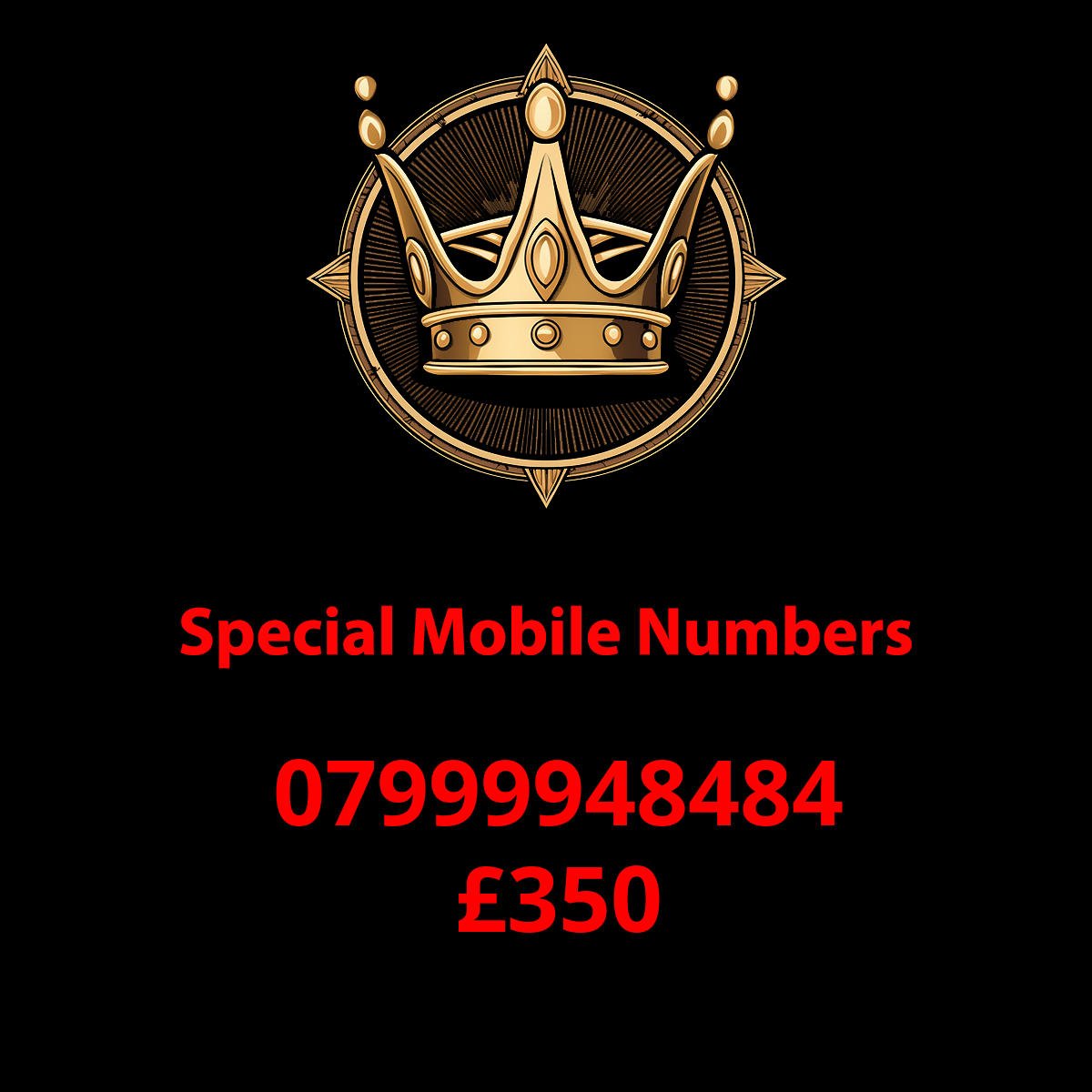 Fancy Mobile Numbers:07999948484 - Make a Statement Image