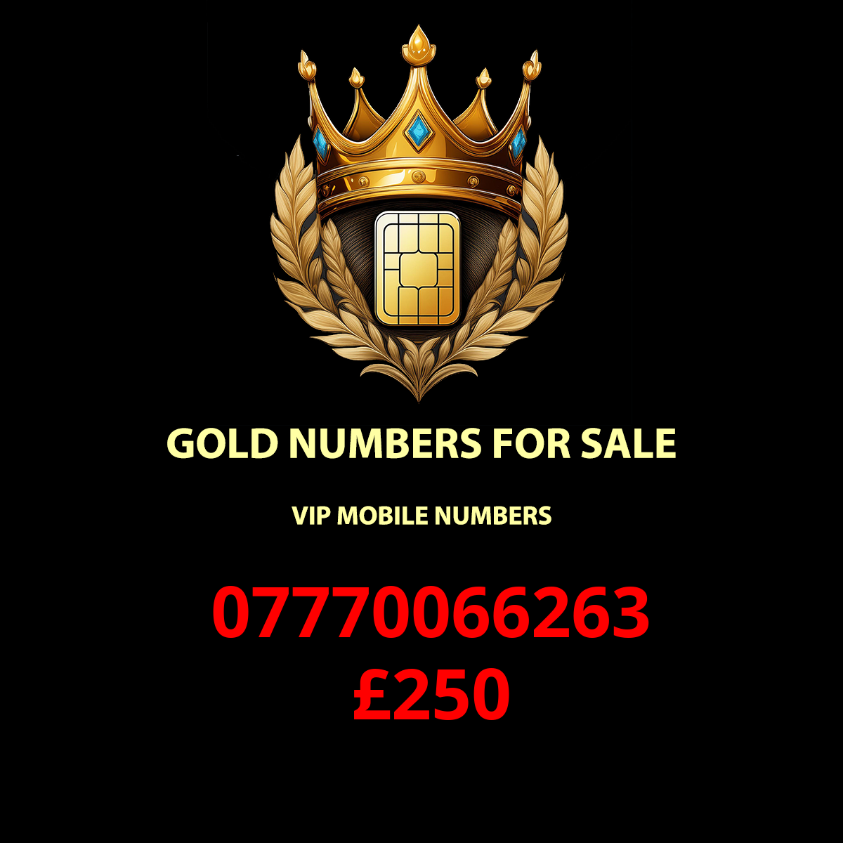 Buy Fancy Numbers:07770066263 - Your VIP Identity Image