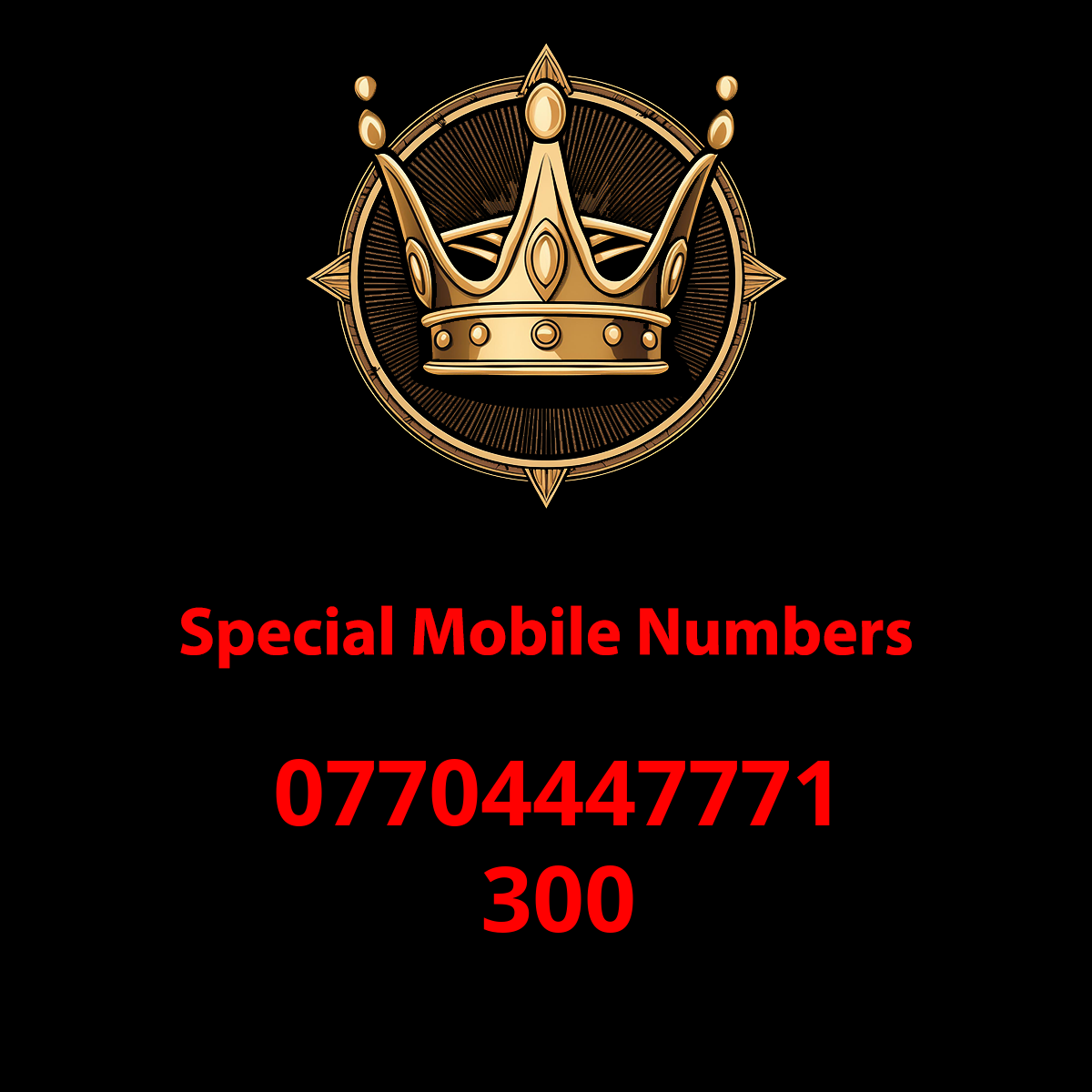 Platinum Mobile Numbers UK:07704447771 - Experience the Ultimate in Luxury and Exclusivity Image